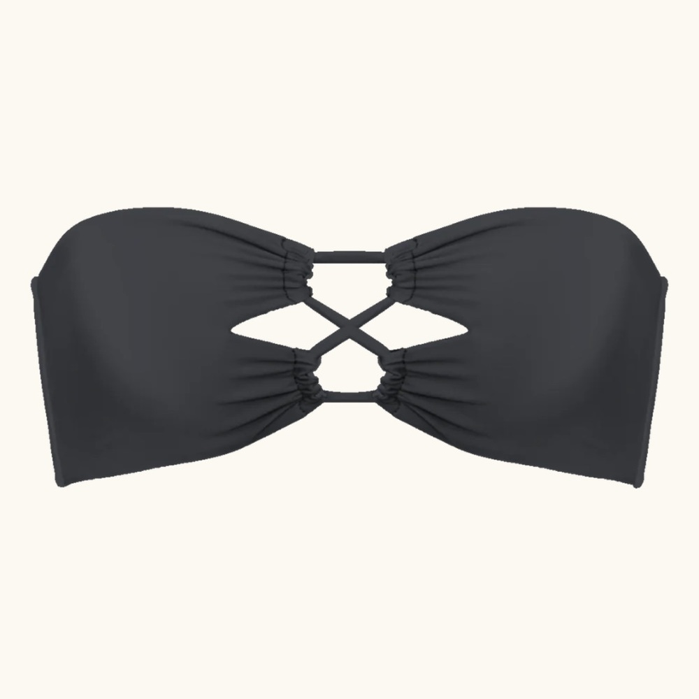 Acacia Swimwear Black Lumahai Top Size M